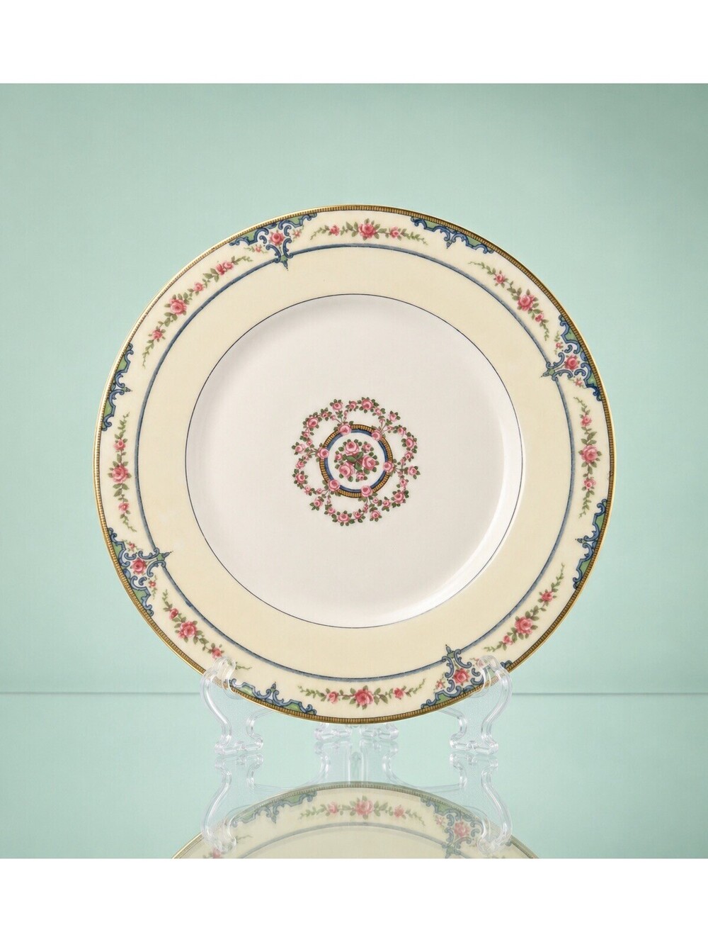 Theodore Haviland Limoges 1920s Salad Plate Replacement Amiens Rose Garland 7.5”